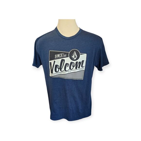 Volcom Short Sleeve Shirt Mens XXL Blue Short Sleeve - Picture 1 of 5